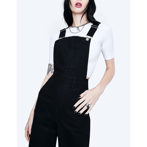 🏷 🆕 Levi’s Black Denim Jumpsuit - Picture 3 of 16